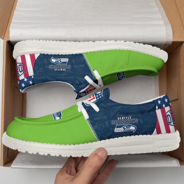 Tubopro Seattle Seahawks Personalized Hey Dude Shoes For Men And Women - Image 2