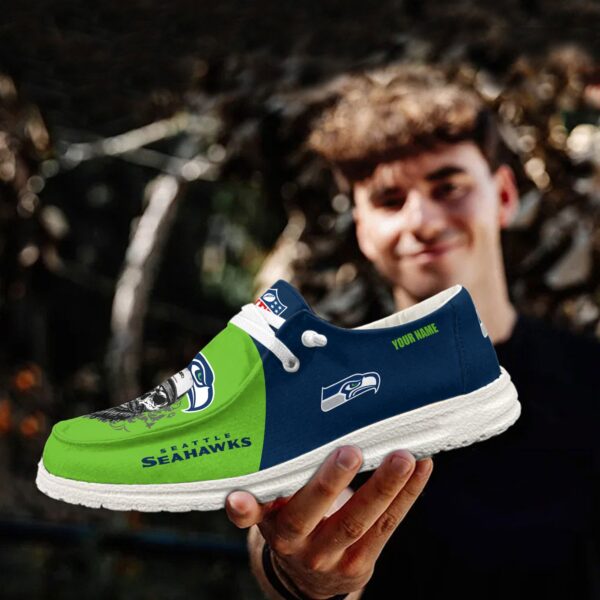 Tubopro Seattle Seahawks Personalized Hey Dude Shoes For Men And Women - Image 5