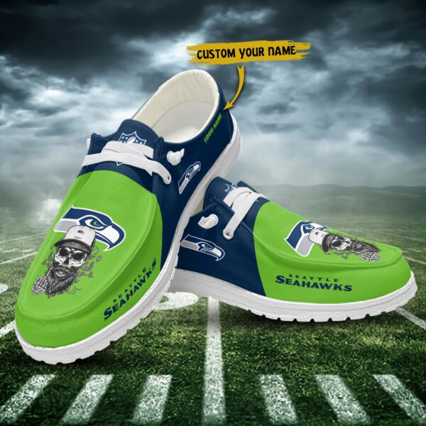 Tubopro Seattle Seahawks Personalized Hey Dude Shoes For Men And Women - Image 3