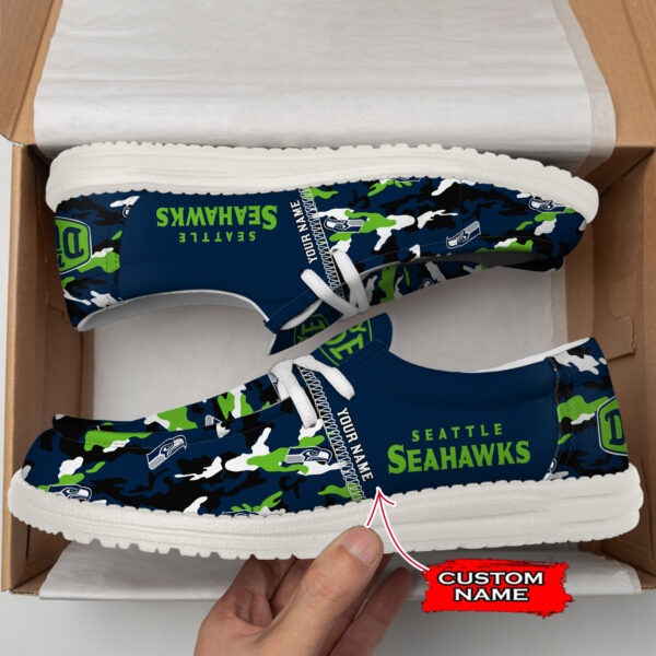 Tubopro Seattle Seahawks Personalized Hey Dude Shoes For Men And Women - Image 2