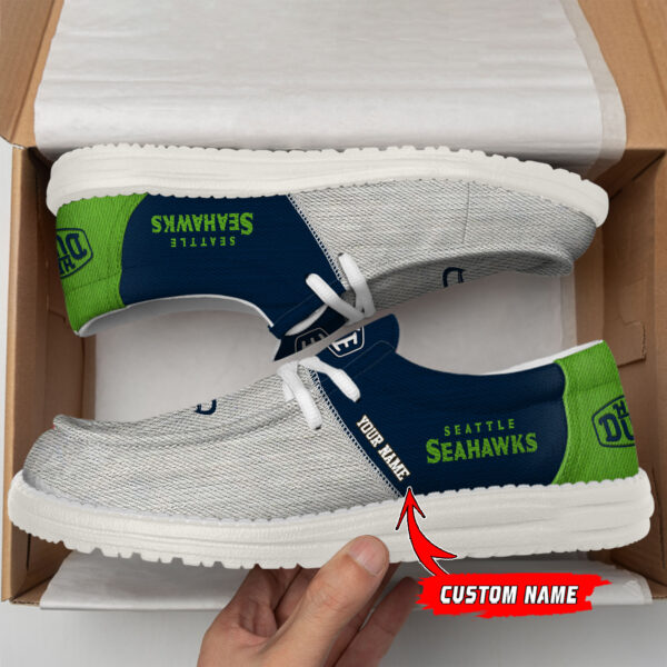 Tubopro Seattle Seahawks Personalized Hey Dude Shoes For Men And Women - Image 2
