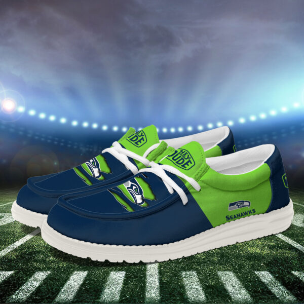 Tubopro Seattle Seahawks Personalized Hey Dude Shoes For Men And Women - Image 2