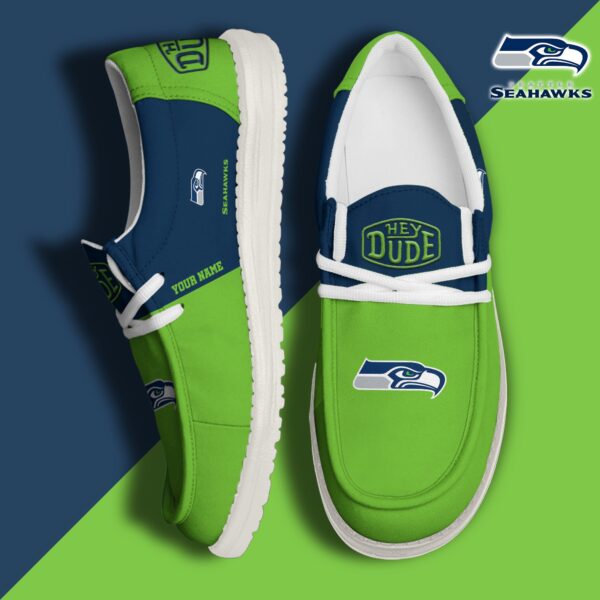 Tubopro Seattle Seahawks Personalized Hey Dude Shoes For Men And Women