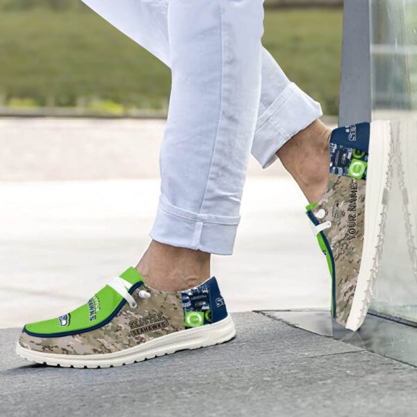 Tubopro Seattle Seahawks Personalized Hey Dude Shoes For Men And Women - Image 4