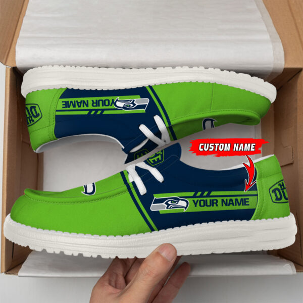 Tubopro Seattle Seahawks Personalized Hey Dude Shoes For Men And Women - Image 2
