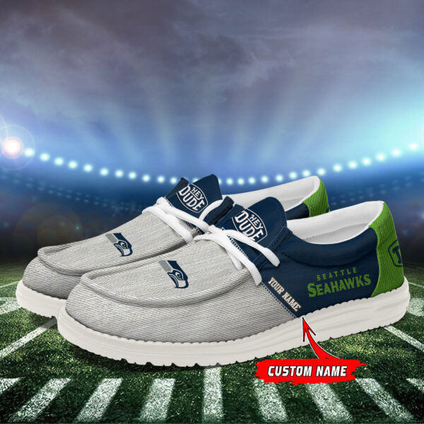 Tubopro Seattle Seahawks Personalized Hey Dude Shoes For Men And Women - Image 3