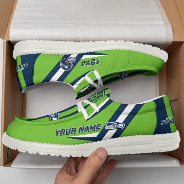 Tubopro Seattle Seahawks Personalized Hey Dude Shoes For Men And Women - Image 2