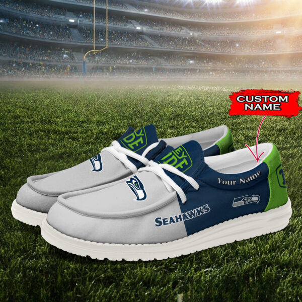 Tubopro Seattle Seahawks Personalized Hey Dude Shoes For Men And Women - Image 2
