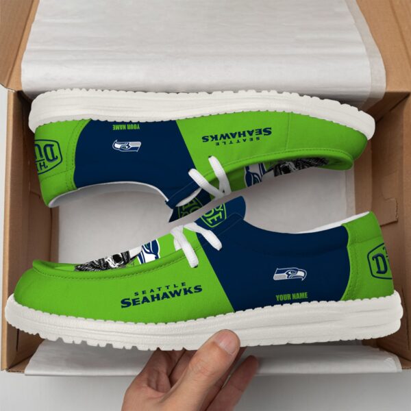 Tubopro Seattle Seahawks Personalized Hey Dude Shoes For Men And Women - Image 3