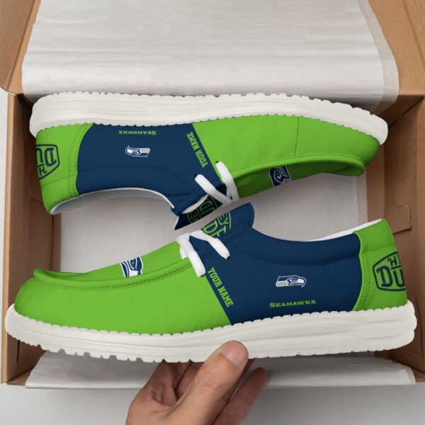 Tubopro Seattle Seahawks Personalized Hey Dude Shoes For Men And Women - Image 2