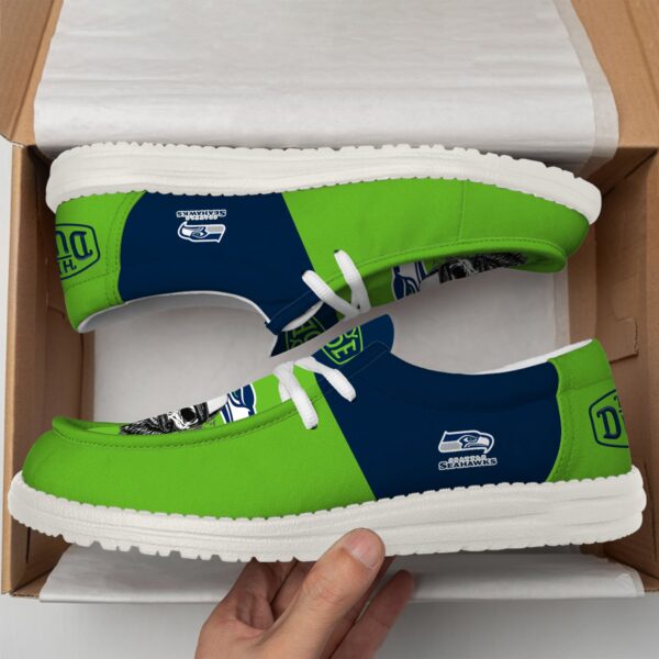 Tubopro Seattle Seahawks Personalized Hey Dude Shoes For Men And Women - Image 3