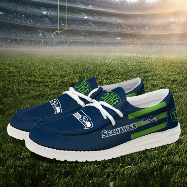 Tubopro Seattle Seahawks Personalized Hey Dude Shoes For Men And Women - Image 2