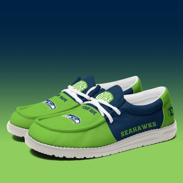 Tubopro Seattle Seahawks Personalized Hey Dude Shoes For Men And Women - Image 3