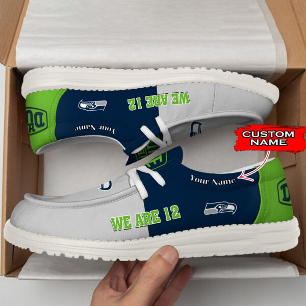 Tubopro Seattle Seahawks Personalized Hey Dude Shoes For Men And Women - Image 2