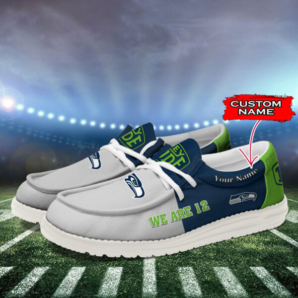Tubopro Seattle Seahawks Personalized Hey Dude Shoes For Men And Women - Image 3