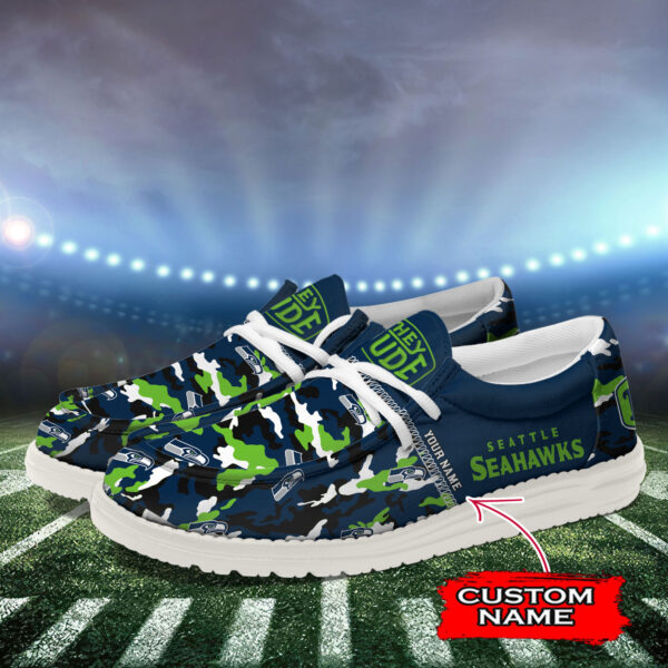 Tubopro Seattle Seahawks Personalized Hey Dude Shoes For Men And Women - Image 3