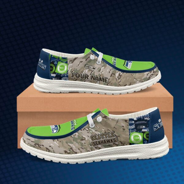 Tubopro Seattle Seahawks Personalized Hey Dude Shoes For Men And Women - Image 2