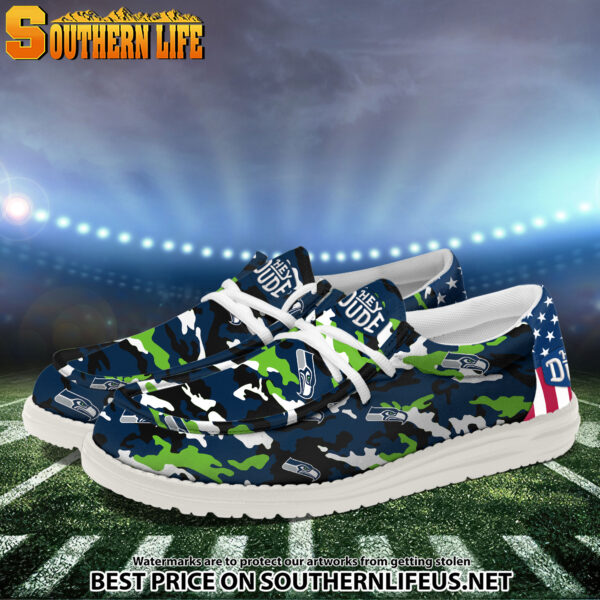 Tubopro Seattle Seahawks Personalized Hey Dude Shoes For Men And Women - Image 2