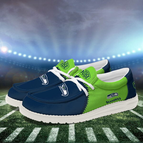 Tubopro Seattle Seahawks Personalized Hey Dude Shoes For Men And Women - Image 3