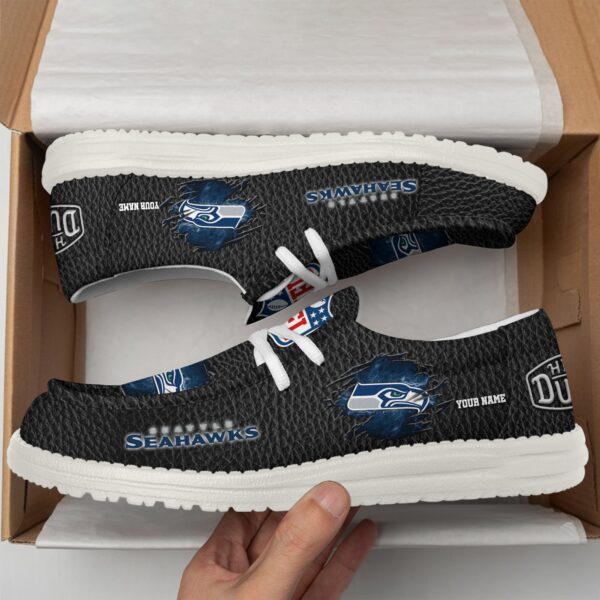 Tubopro Seattle Seahawks Personalized Hey Dude Shoes For Men And Women - Image 2