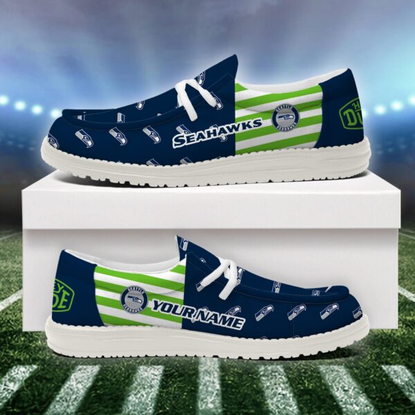 Tubopro Seattle Seahawks Personalized Hey Dude Shoes For Men And Women - Image 2