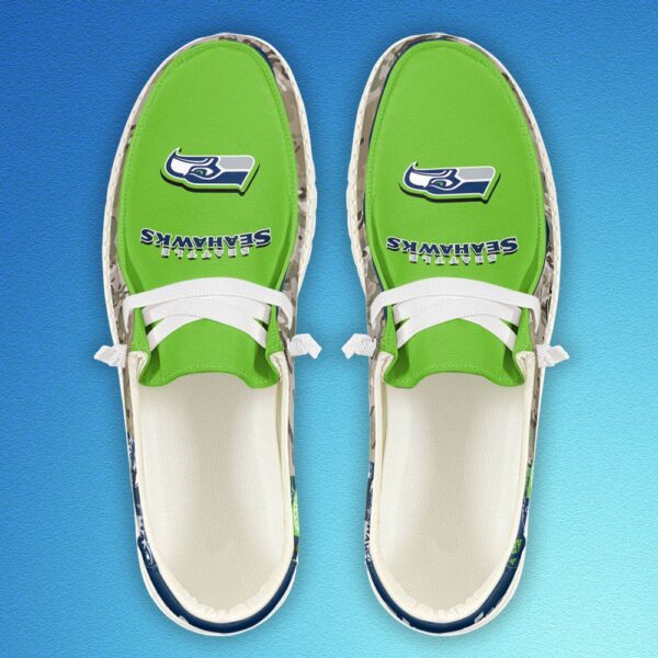 Tubopro Seattle Seahawks Personalized Hey Dude Shoes For Men And Women - Image 3
