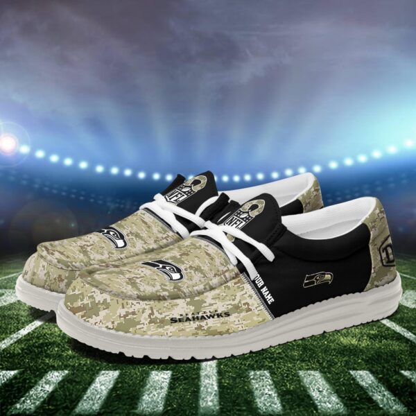 Tubopro Seattle Seahawks Personalized Hey Dude Shoes For Men And Women - Image 3