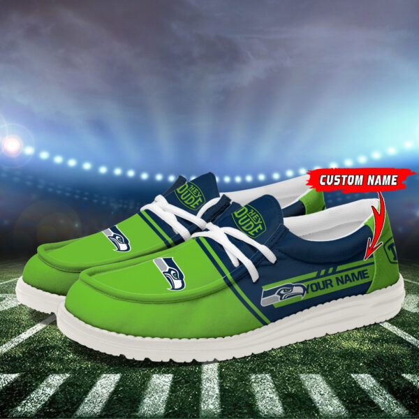 Tubopro Seattle Seahawks Personalized Hey Dude Shoes For Men And Women - Image 3