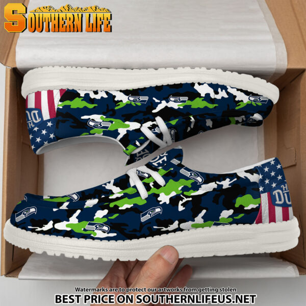 Tubopro Seattle Seahawks Personalized Hey Dude Shoes For Men And Women - Image 4