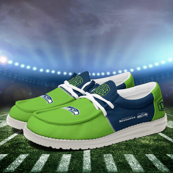 Tubopro Seattle Seahawks Personalized Hey Dude Shoes For Men And Women - Image 4