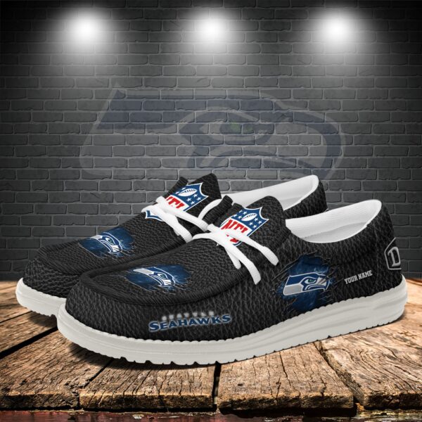 Tubopro Seattle Seahawks Personalized Hey Dude Shoes For Men And Women - Image 3