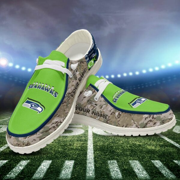 Tubopro Seattle Seahawks Personalized Hey Dude Shoes For Men And Women