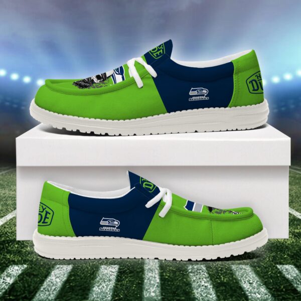 Tubopro Seattle Seahawks Personalized Hey Dude Shoes For Men And Women - Image 4