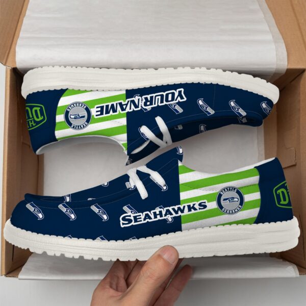 Tubopro Seattle Seahawks Personalized Hey Dude Shoes For Men And Women