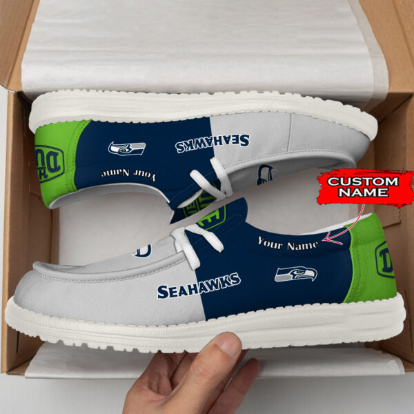 Tubopro Seattle Seahawks Personalized Hey Dude Shoes For Men And Women - Image 3