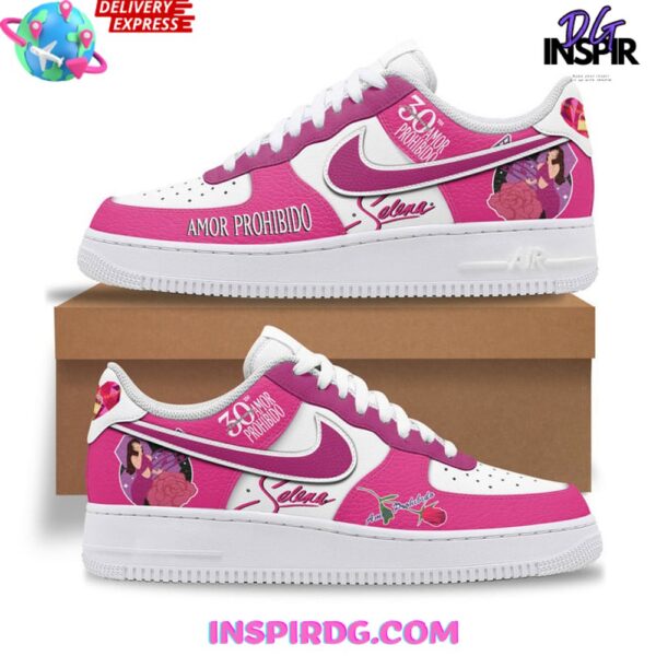 Tubopro Selena 30th Anniversary Amor Prohibido Air Low-Top Sneakers Shoes For Men And Women - Image 2