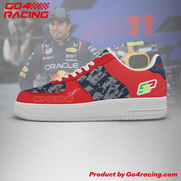 Tubopro Sergio Perez  Red Bull Air Low-Top Sneakers Shoes For Men And Women - Image 2