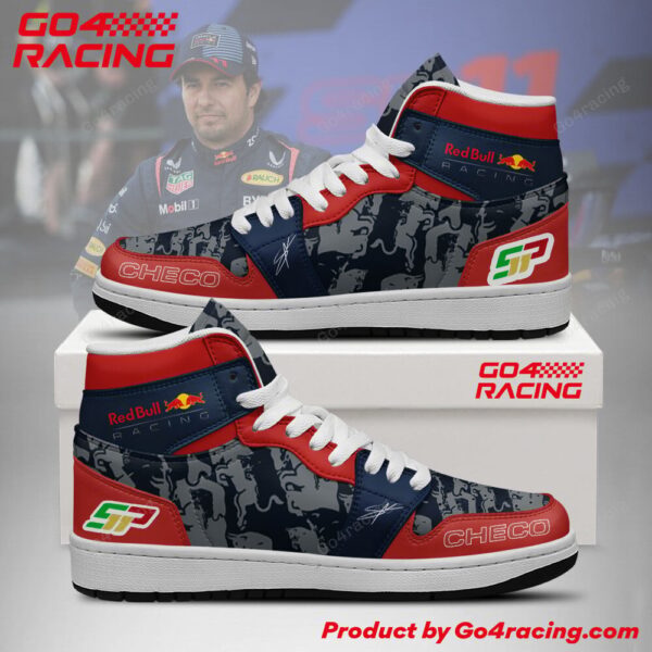 Tubopro Sergio Perez  Red Bull AJ1 High Sneakers Shoes For Men And Women