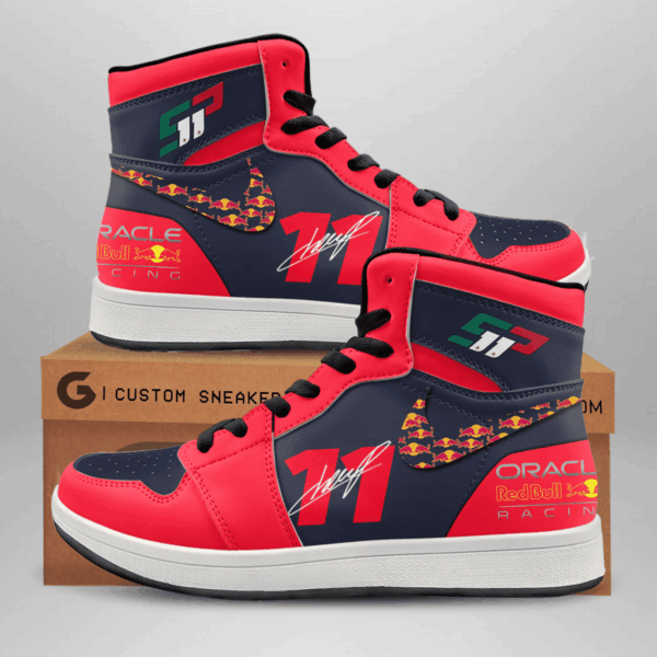 Tubopro Sergio PÃrez AJ1 High Sneakers Shoes For Men And Women - Image 2
