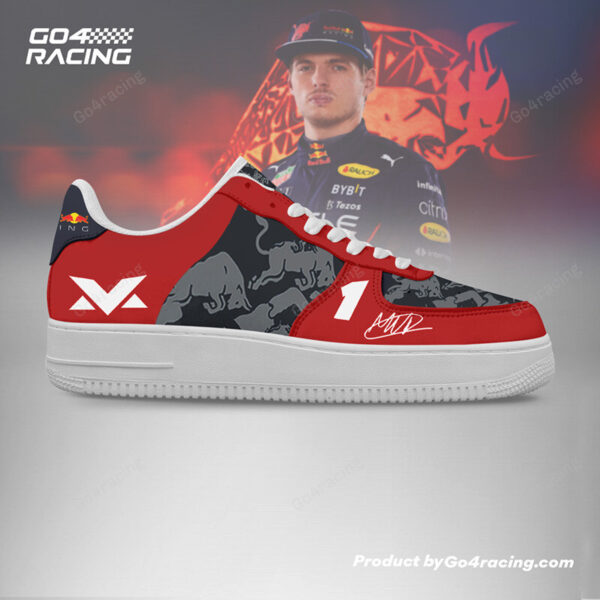 Tubopro Sergio x Race Red Bull Formula Air Low-Top Sneakers Shoes For Men And Women - Image 3