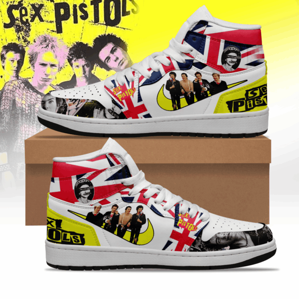 Tubopro Sex Pistols AJ1 High Sneakers Shoes For Men And Women