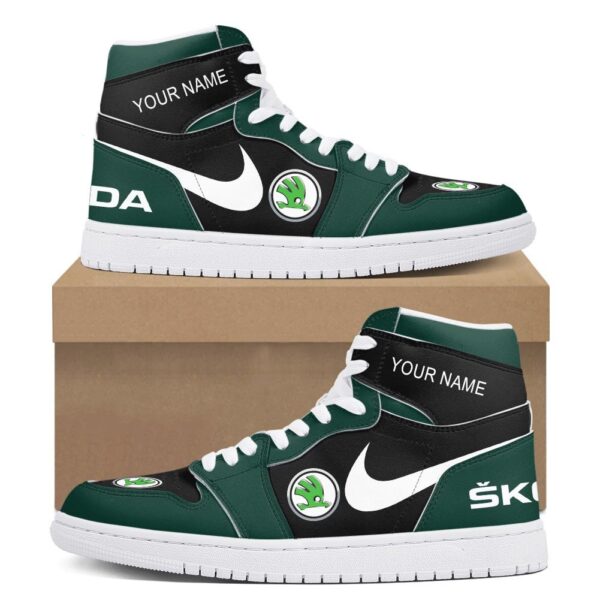 Tubopro Skoda AJ1 High Sneakers Shoes For Men And Women - Image 2