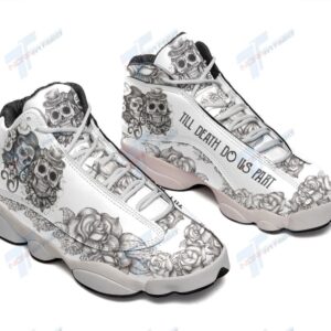 Tubopro Skull Till Death Do Us Part AJ13 Sneakers Shoes For Men And Women