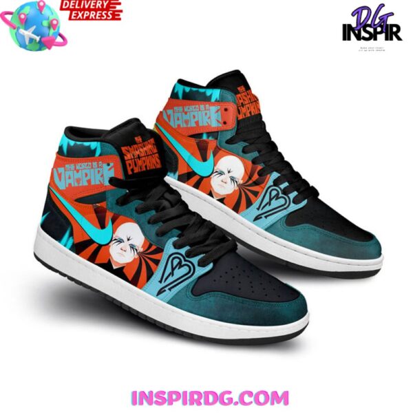 Tubopro Smashing Pumpkins World is A Vampire AJ1 High Sneakers Shoes For Men And Women - Image 3