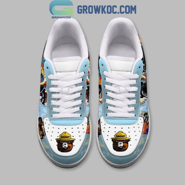 Tubopro Smokey Bear Air Low-Top Sneakers Shoes For Men And Women - Image 2
