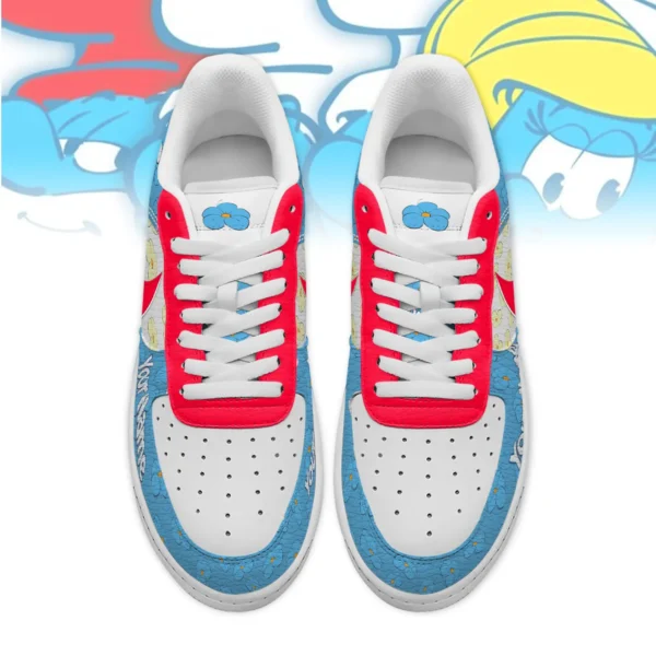 Tubopro Smurfs Air Low-Top Sneakers Shoes For Men And Women - Image 2