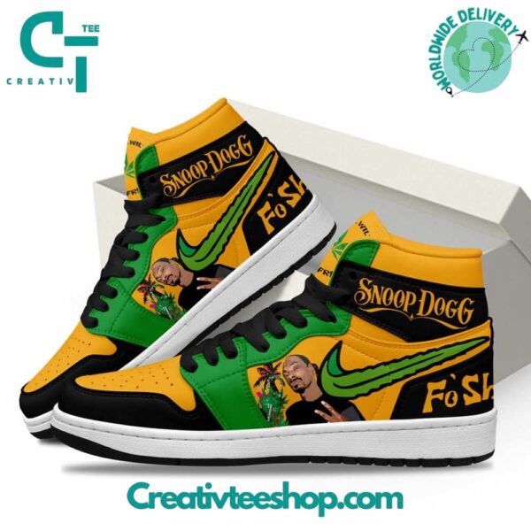 Tubopro Snoop Dogg Fo Shizzle AJ1 High Sneakers Shoes For Men And Women - Image 3