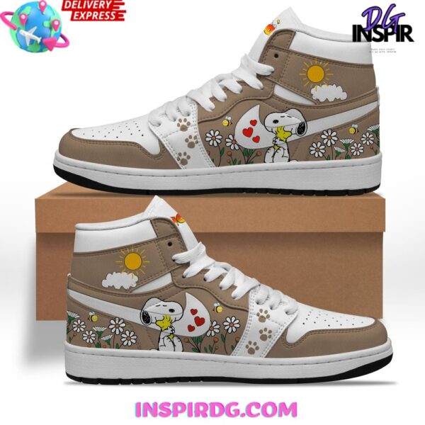Tubopro Snoopy AJ1 High Sneakers Shoes For Men And Women - Image 2