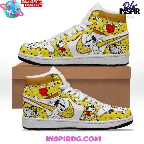 Tubopro Snoopy AJ1 High Sneakers Shoes For Men And Women - Image 2
