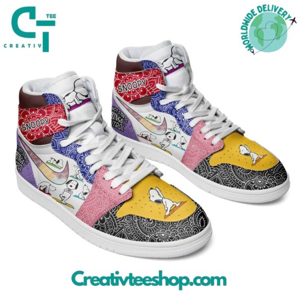 Tubopro Snoopy AJ1 High Sneakers Shoes For Men And Women - Image 2